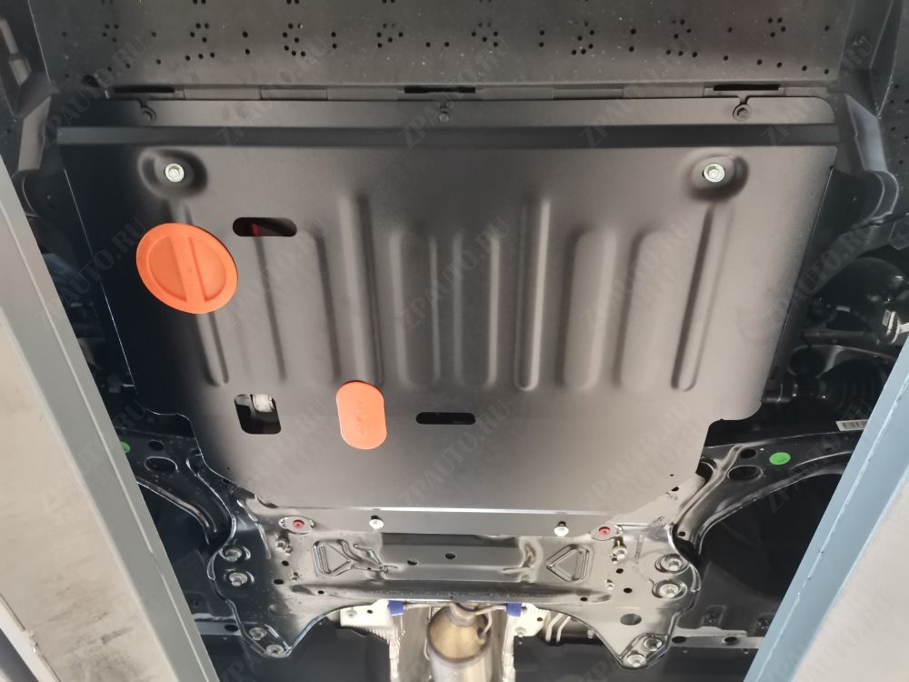 Защита  картера и КПП Geely Preface 2024- V-2,0T AMT FWD, ALFeco, сталь 2мм, арт. ALF0838st