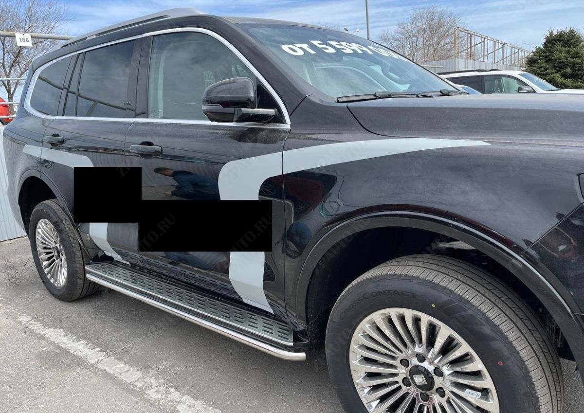 Защита штатного порога труба для автомобиля Tank 500 (2023-) арт. TANK500.23.32