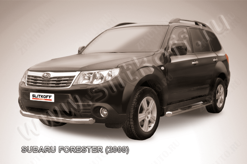 Защита переднего бампера d76 Subaru Forester (2007-2013) , Slitkoff, арт. SF010