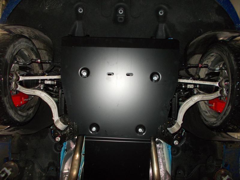 Защита картера для KIA Stinger  2018 -, V-2.0T AT AWD, RWD ; 3,3T AT AWD, RWD , Sheriff, сталь 2,0 мм, арт. 11.3621 V3