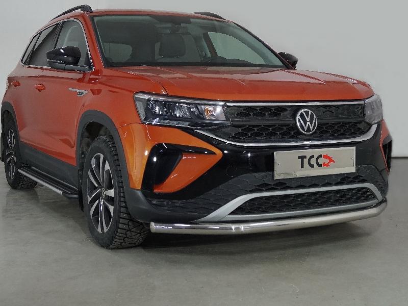 Защита передняя нижняя 60,3 мм для автомобиля Volkswagen Taos 2021- арт. VWTAO21-17