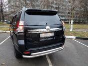 Защита заднего бампера двойная для автомобиля Toyota Land Cruiser Prado 150    2014 арт. TLCP150.14.16