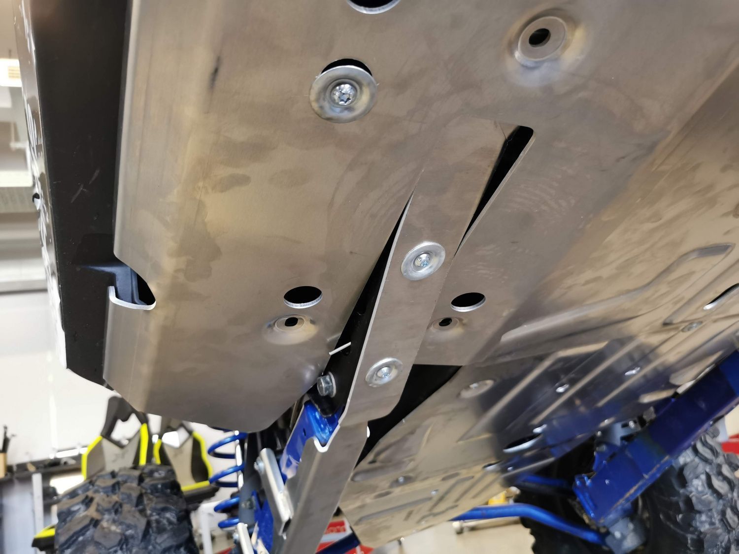 Защита днища для POLARIS RZR PRO XP 2019 -, алюминий 4 мм, STORM, арт. 4885