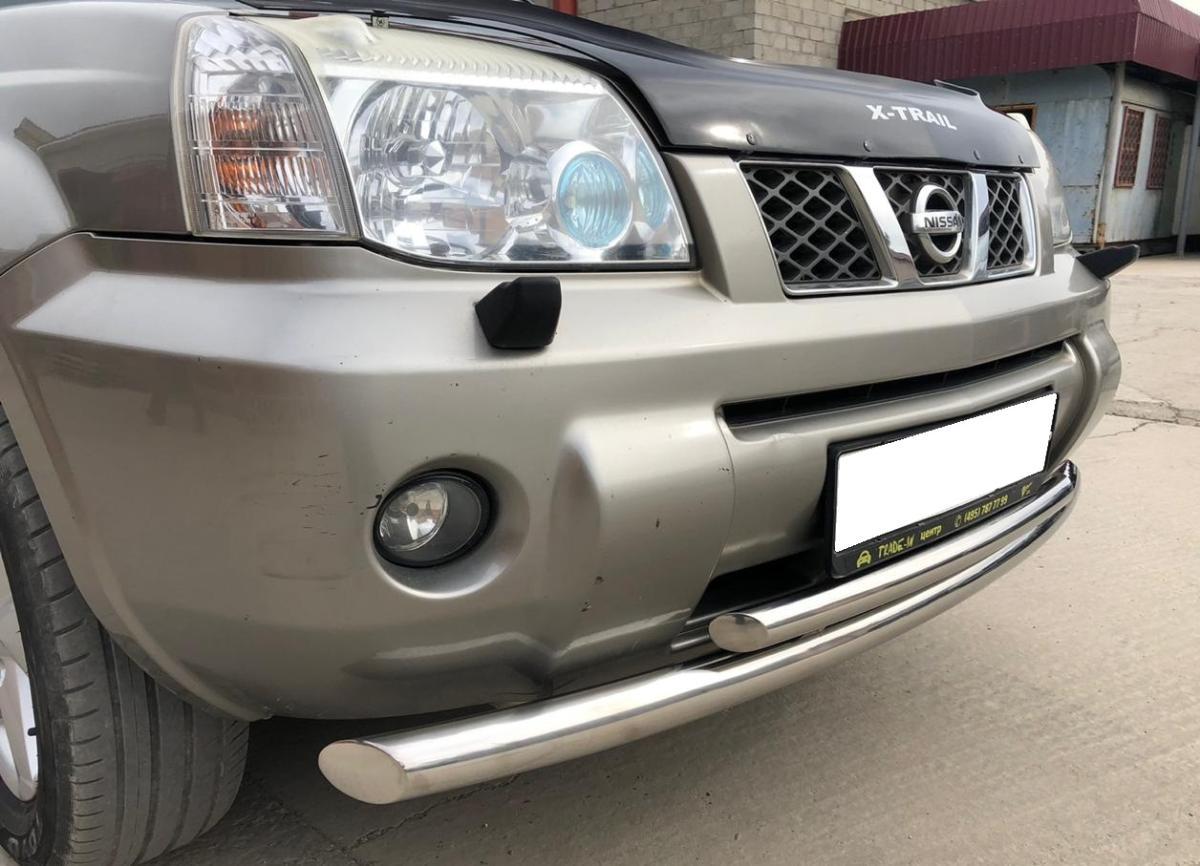 Защита переднего бампера двойная (радиус) для автомобиля NISSAN X-trail  2007-2010 (Т31) Первое поколение. NXT.07.04, Россия
