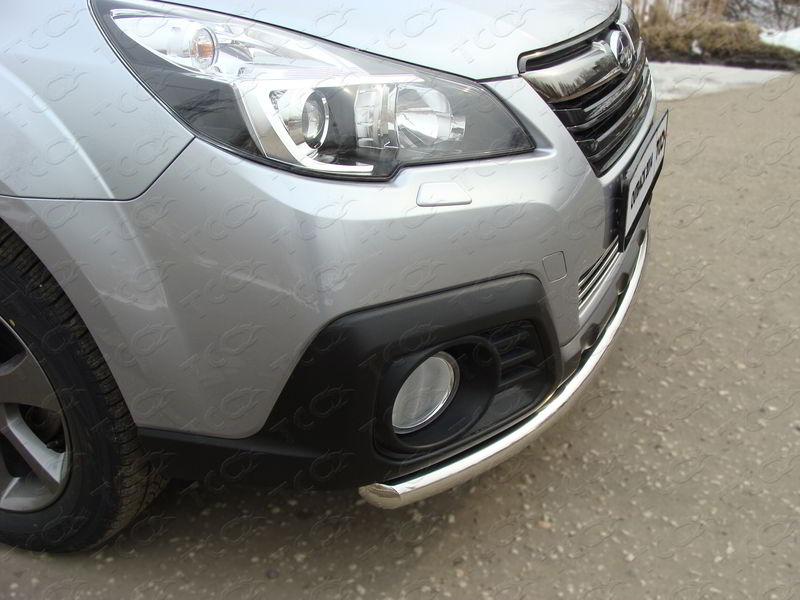 Решетка радиатора 12 мм для Subaru Outback IV 2012-2014 (Субару Аутбек 2012-2014), ТСС SUBOUT14-02, TCC Тюнинг