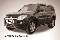 Кенгурятник d76 низкий с защитой картера Mitsubishi Pajero IV (2006-2023) , Slitkoff, арт. MPJ003