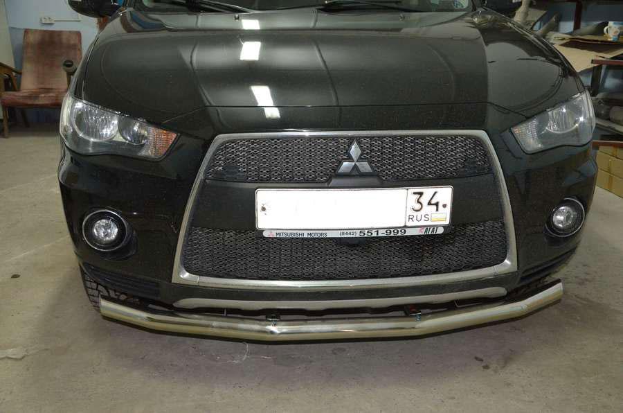Защита переднего бампера d60 для Mitsubishi Outlander XL 2010, MSO.10.02, Россия