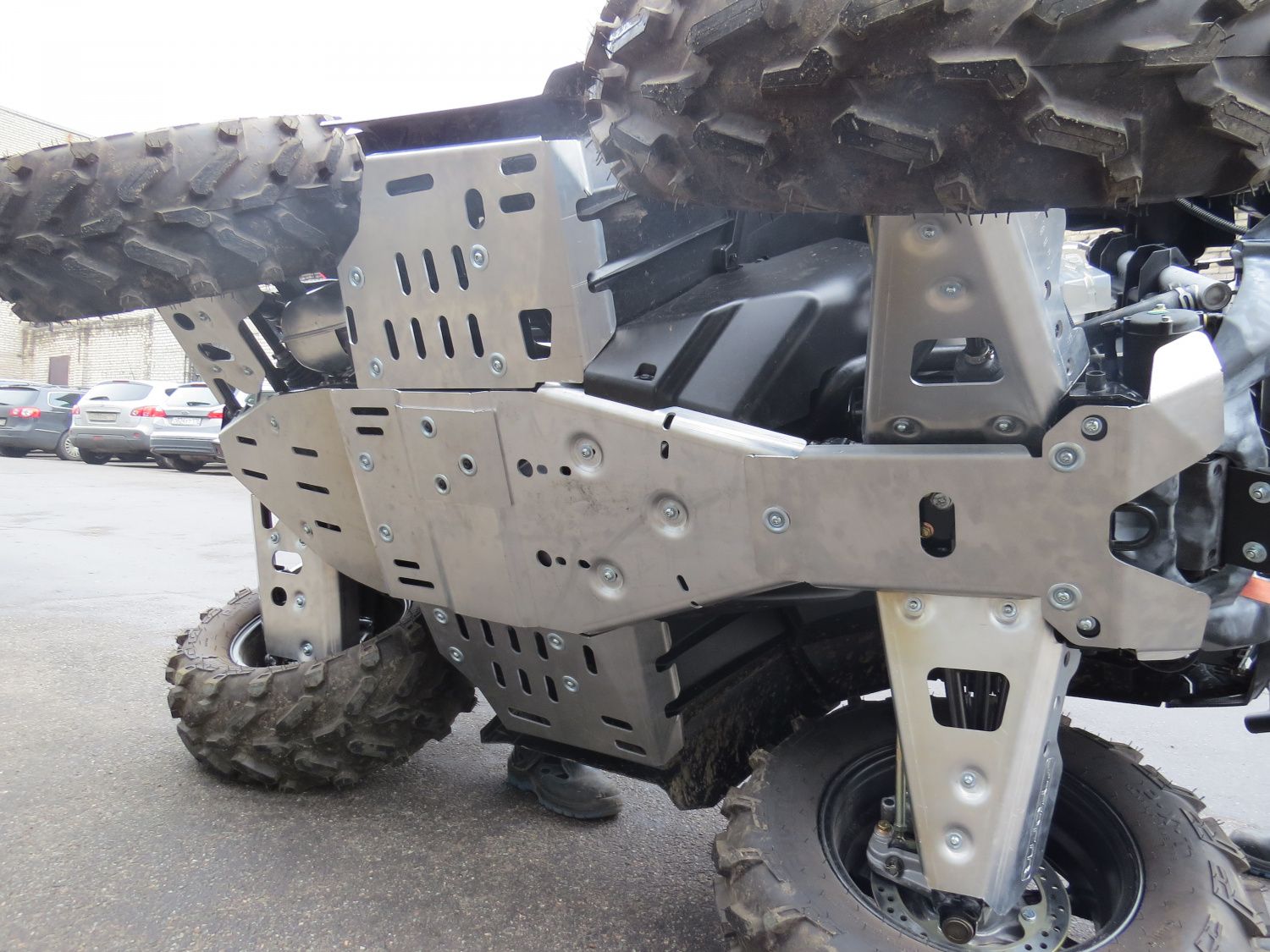 Защита днища для POLARIS Sportsman 1000/850/550 XP 2015-19, алюминий 4 мм, STORM, арт. 3231