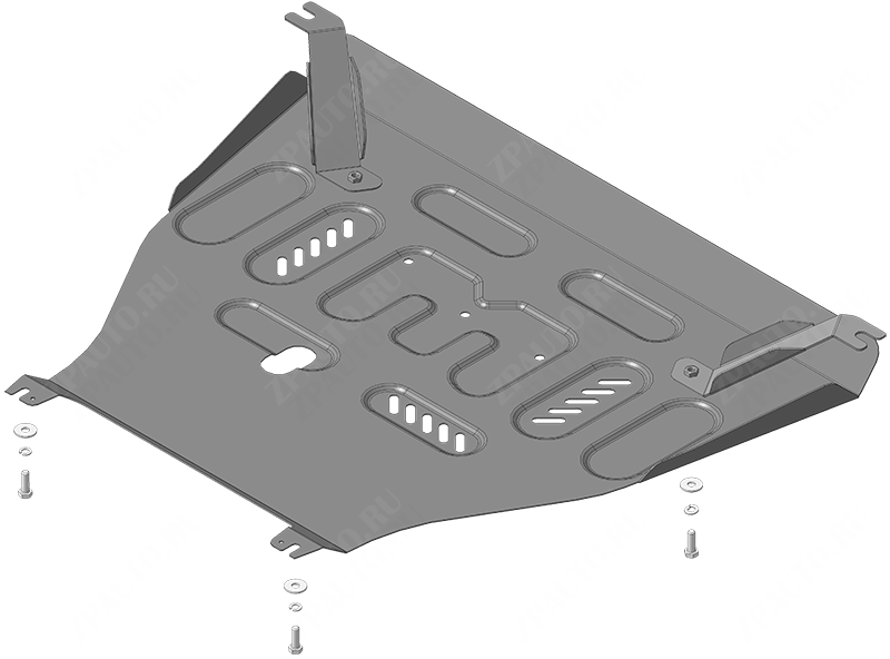 Защита стальная Мотодор (Двигатель, Коробка переключения передач), 2 мм,  для Haval H3  2024- арт. 73108
