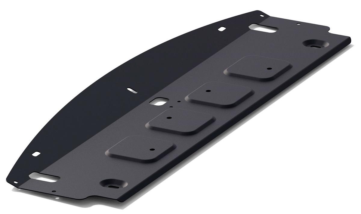 Защита радиатора АвтоБроня для Haval H8 (V - 2.0T) 2014-2017, штампованная, сталь 1.8 мм, с крепежом, 111.09412.1