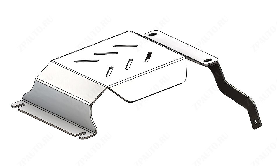 10.28ABC Защита редуктора Genesis GV70 (2020-)(алюминий 4 мм)