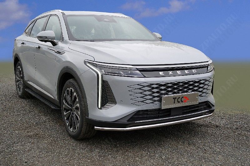 Защита передняя нижняя 42,4 мм Exeed RX 2.0L 4WD 2023 арт. EXEEDRX23-02