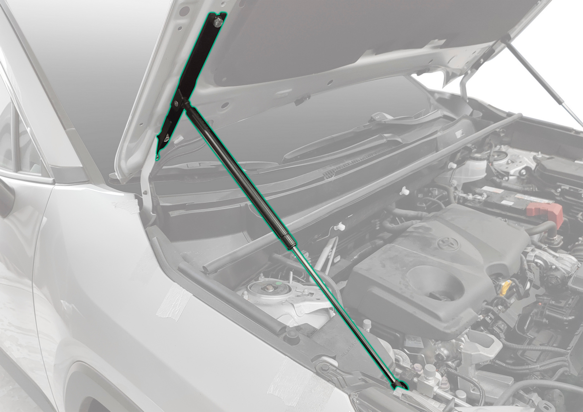 Комплект упоров капота Pneumatic Toyota Rav4 (2018-), Rival, арт. KU-TY-RV04-02