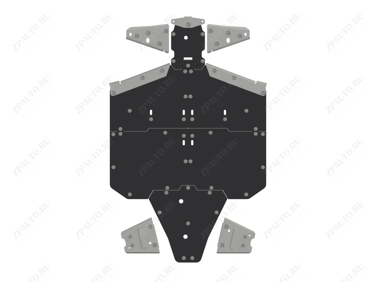 Защита днища HDPE для POLARIS Ranger 1000 XP 2017-2021, ПНД 10 мм, STORM, арт. 4920