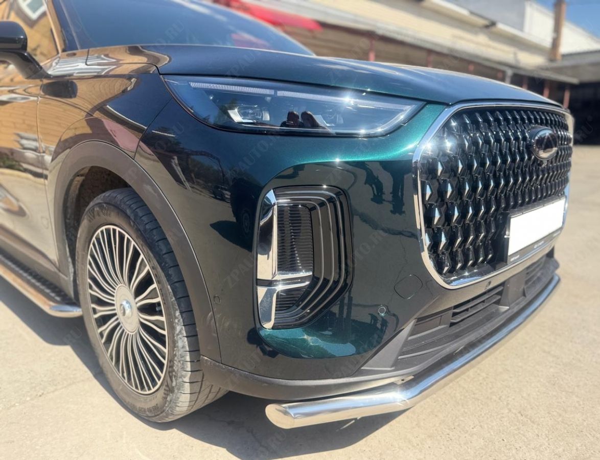 Защита переднего бампера  для автомобиля Chery Tiggo 9 2024 арт. CHTG.9.24.01