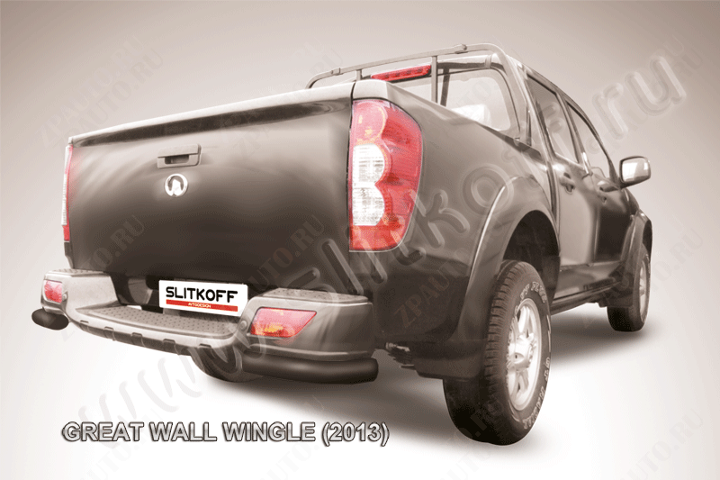 Уголки d57 черные Great Wall Wingle (2011-2015) , Slitkoff, арт. GWWIN-011B
