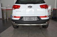 Защита заднего бампера угловая большая для автомобиля KIA Sportage 2010. KSP.10.21, Россия