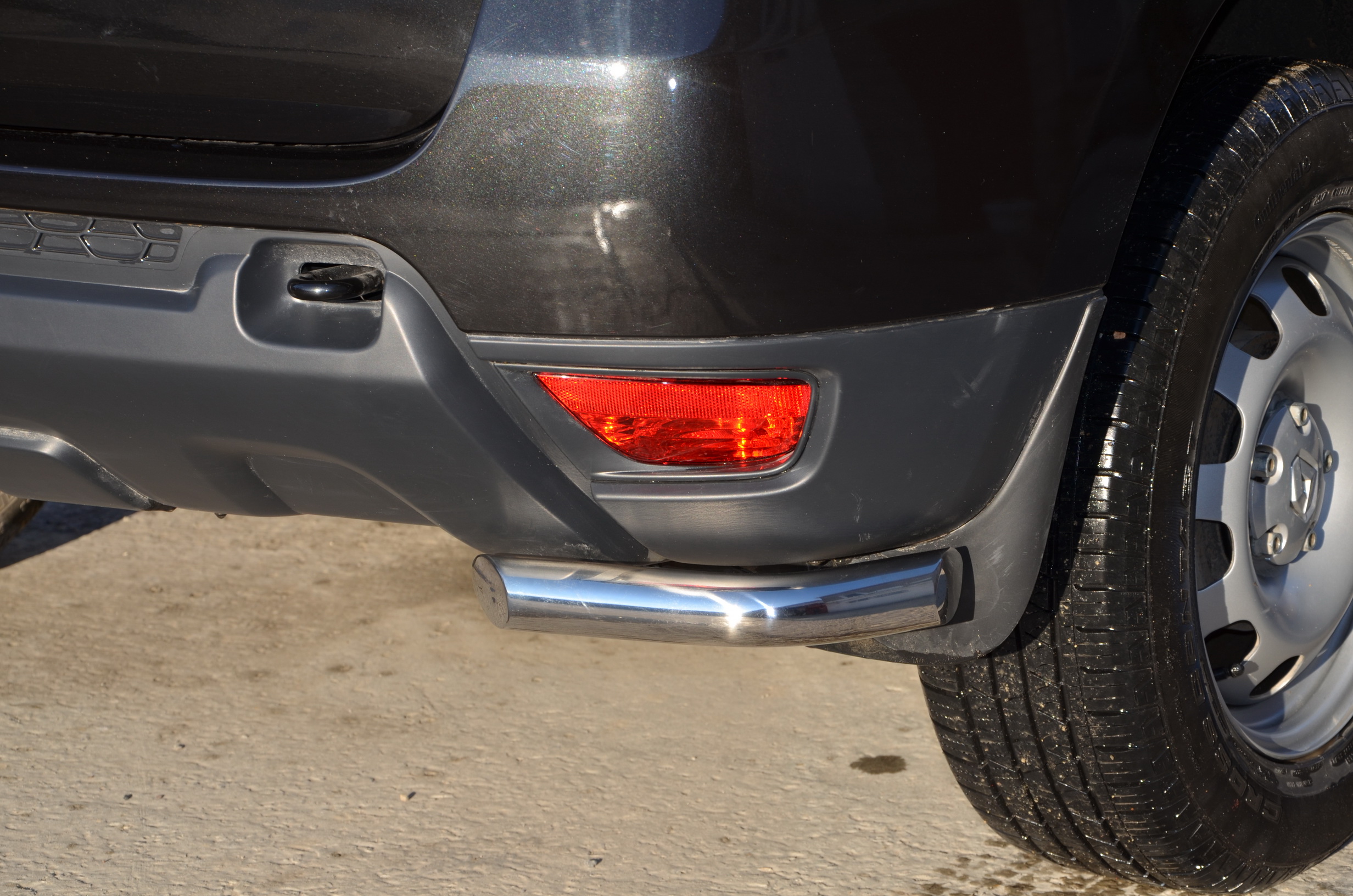 Защита заднего бампера угловая для автомобиля RENAULT Duster 2011, Россия RD.11.18