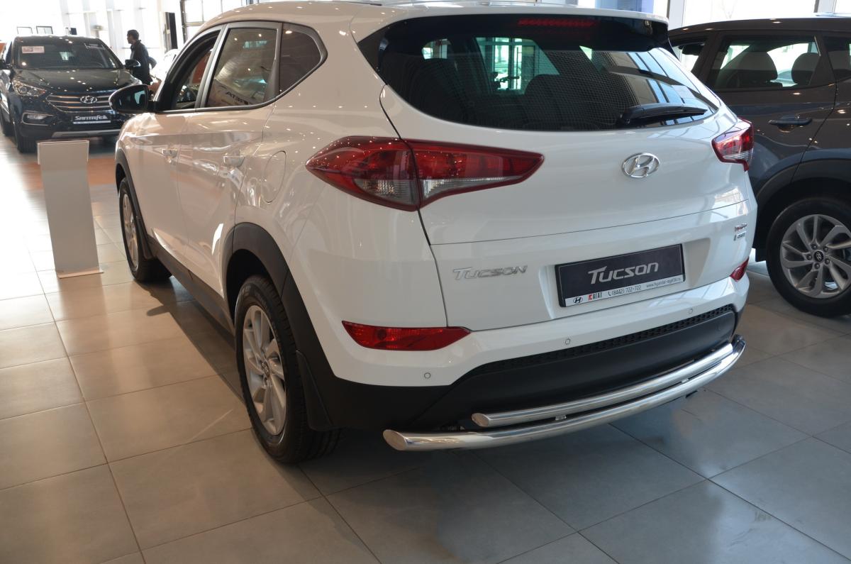 Защита заднего бампера   для автомобиля HYUNDAI Tucson 2016-2018. HTUC.16.11, Россия