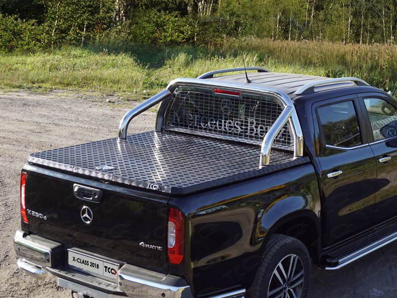 Защита кузова и заднего стекла (для крышки) 76,1 мм для автомобиля Mercedes-Benz X-Class 2018-, TCC Тюнинг MERXCL18-36