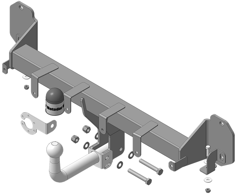 Фаркоп BMW X4 (g02) 2018-, тип шара A , Motodor, арт.90203-A