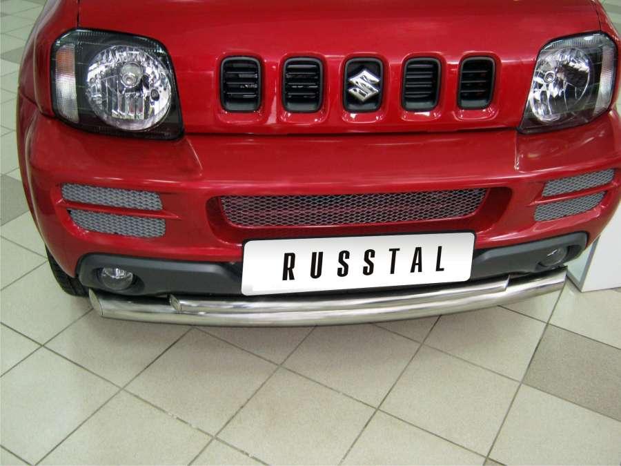 Защита переднего бампера d57/42 для Suzuki Jimny, Slitkoff SJZ-000301