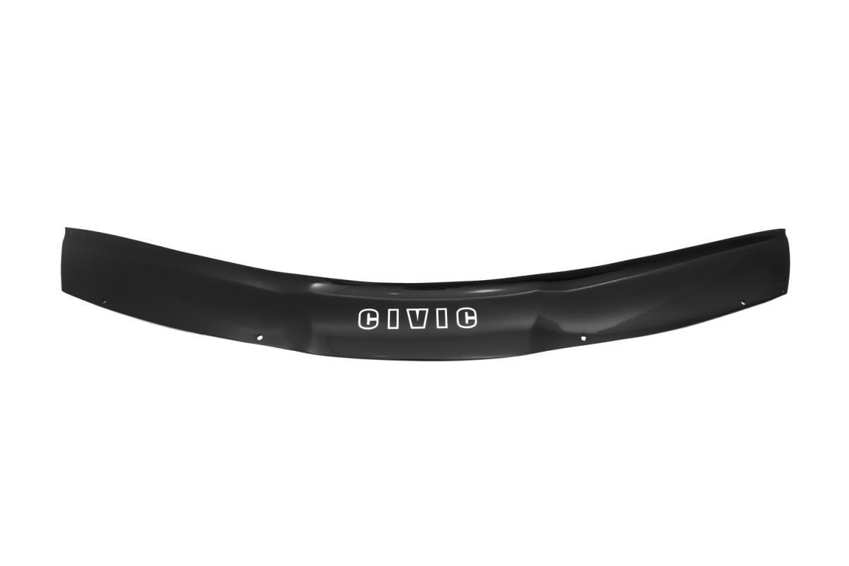 Дефлектор капота (ЕВРО крепеж) HONDA CIVIC VIII  (FD1) 2005-2011 хэтчбек
