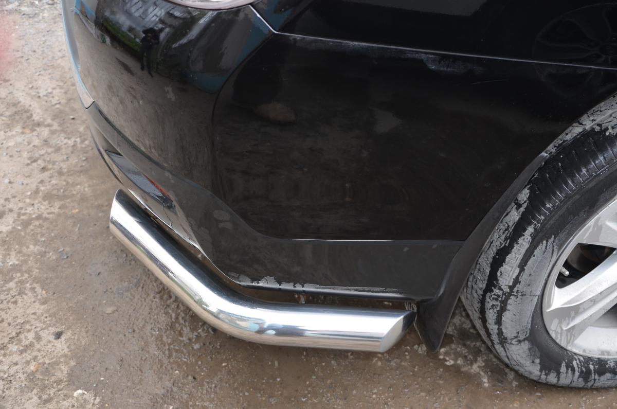 Защита заднего бампера угловая для автомобиля TOYOTA Highlander  2010. THL.10.17, Россия