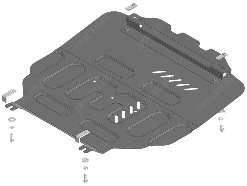 Защита стальная Мотодор (Двигатель, Коробка переключения передач), 2 мм,  для Suzuki Baleno  2022- арт. 72402
