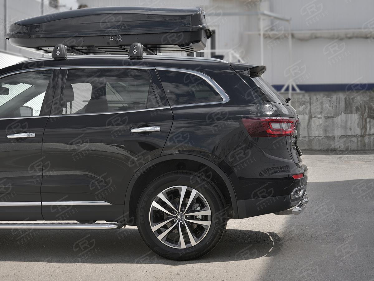 Защита заднего бампера d57 дуга-d42х2 дуги RKZ-002978 для автомобиля RENAULT KOLEOS 2017-, Slitkoff