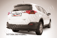 Защита заднего бампера d57 длинная черная Toyota Rav-4 (2012-2015) , Slitkoff, арт. TR413-010B