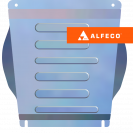 Защита  редуктора переднего моста Mitsubishi Delica D4 1993-2007 V-2,4 , ALFeco, алюминий 4мм, арт. ALF1433al