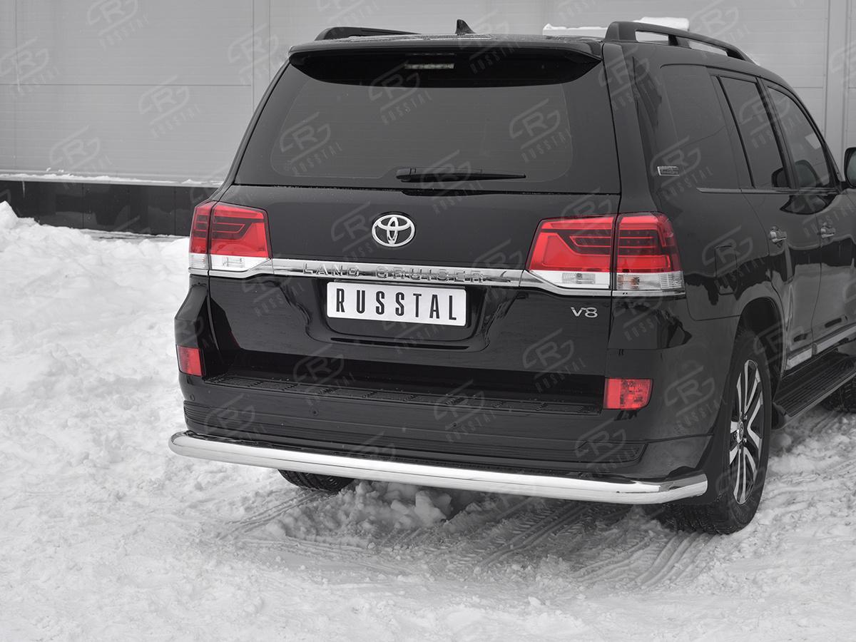 Защита заднего бампера d76 секции TLCZ-003123 для автомобиля TOYOTA LAND CRUISER 200 2018 EXECUTIVE LOUNGE, Slitkoff