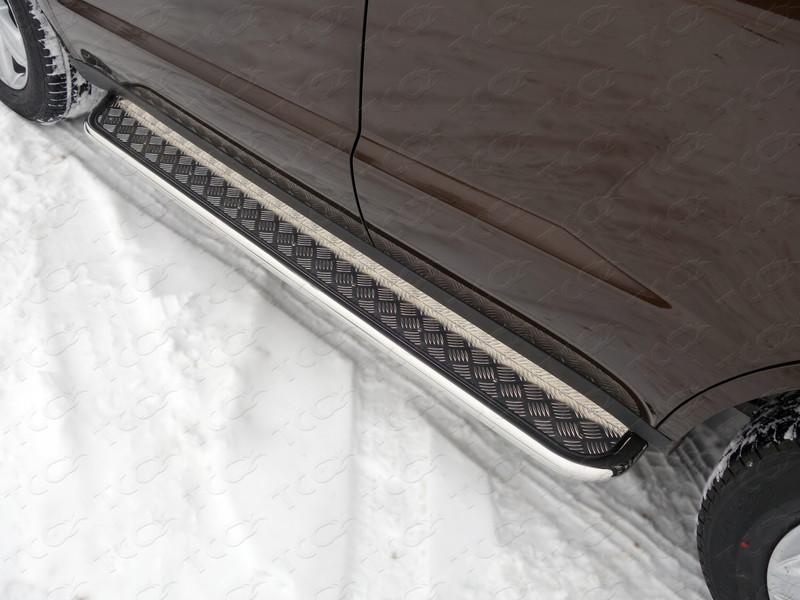Пороги с площадкой 42,4 мм для автомобиля Geely Emgrand X7 2013-, TCC Тюнинг GEELEMGX715-09
