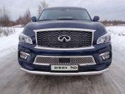 Решетка радиатора (лист) для автомобиля Infiniti QX 80 2014-2018, TCC Тюнинг INFQX8014-06