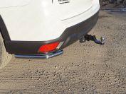 Защита задняя (уголки длинные) 42,4 мм для автомобиля Subaru Forester (S5) 2018-, TCC Тюнинг SUBFOR18-34