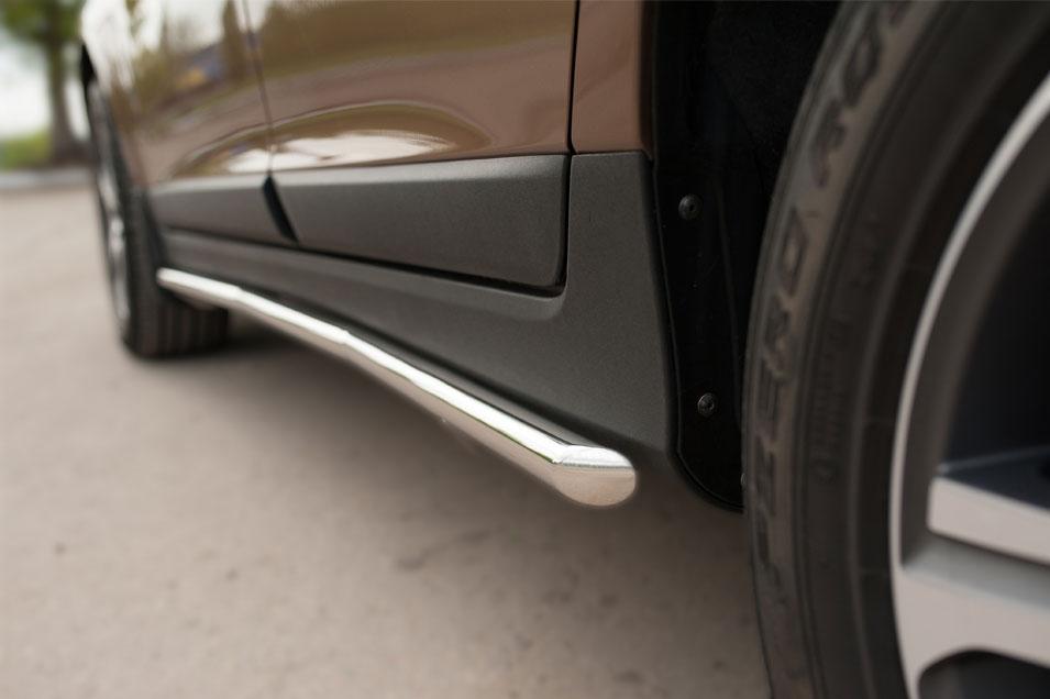 Защита порогов d42 для Volvo XC60, Slitkoff VXCT-002076