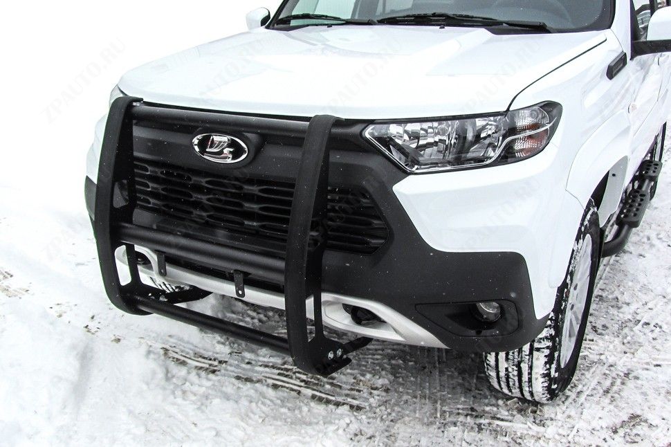 Кронштейн для противотуманных фар черный Brutal Lada Niva Travel (2020-2023) , Slitkoff, арт. NivTR016B