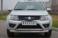 Защита переднего бампера d76/42 для Suzuki Grand Vitara 3d 2012, Руссталь SV3Z-001105