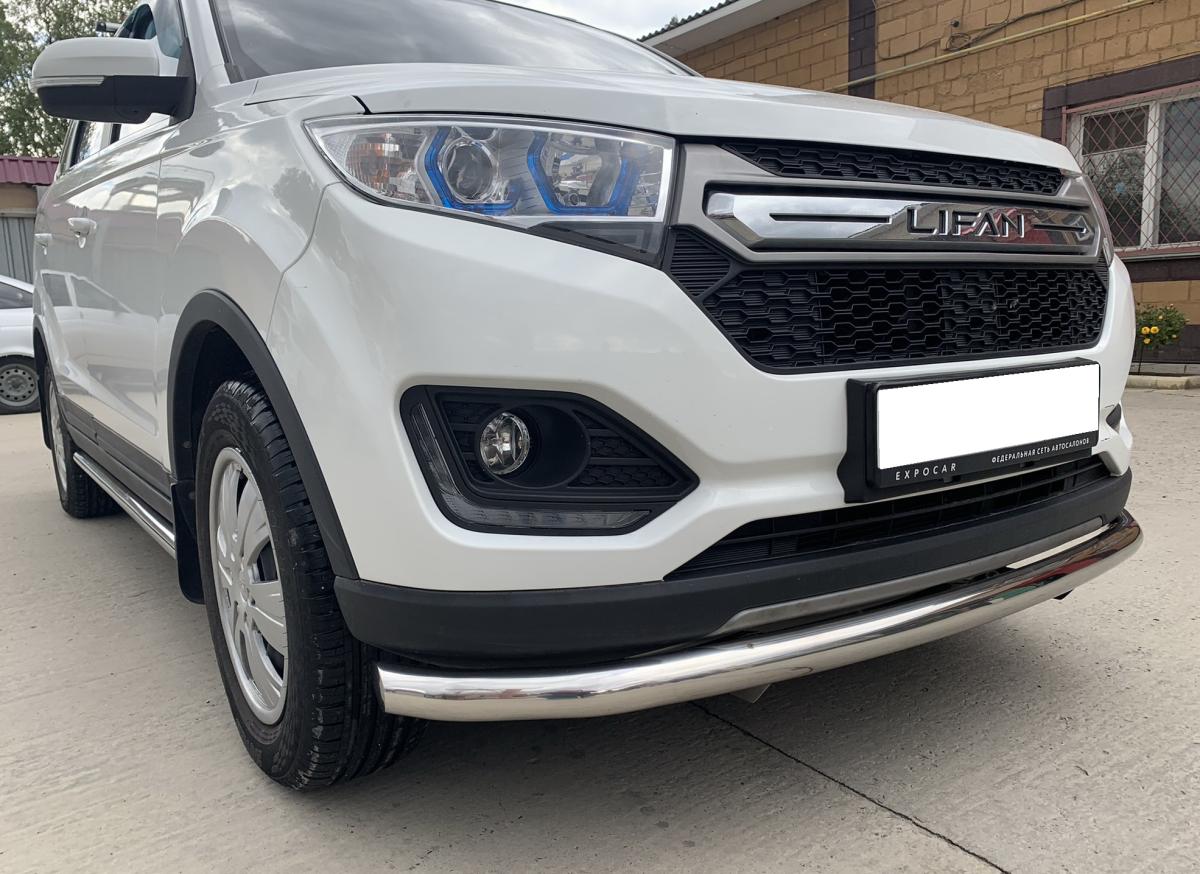 Защита переднего бампера для автомобиля LIFAN Myway 2017 арт. LMV.17.02