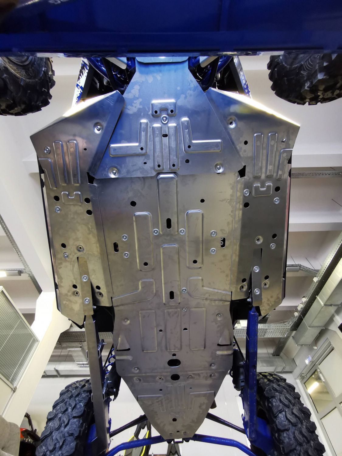 Защита днища для POLARIS RZR PRO XP 2019 -, алюминий 4 мм, STORM, арт. 4885