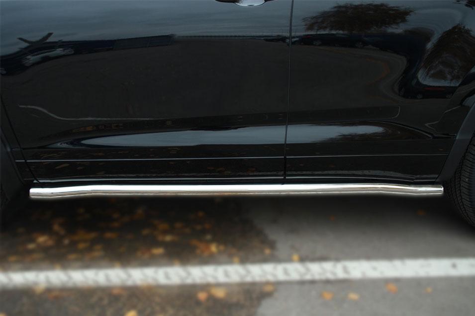 Пороги труба d57 вариант 3 для Toyota Highlander 2013-2016, Slitkoff THRT-001922