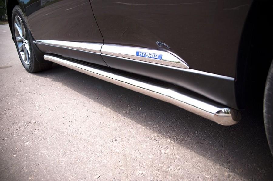 Пороги труба d57 для Lexus RX 270/350/450h 2009-2012, Slitkoff LRXT-000405