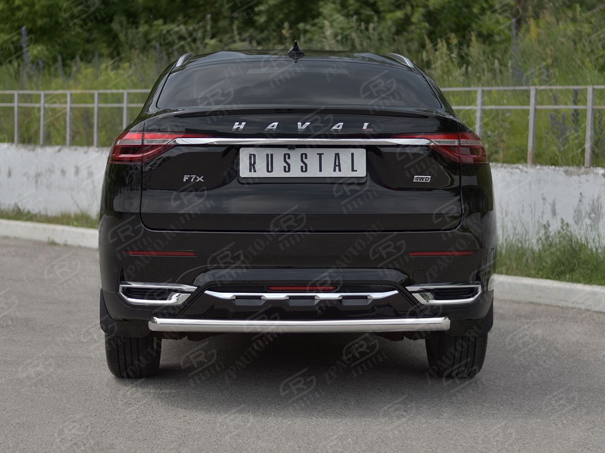HAVAL F7X 1.5 4WD 2019-2022 Защита заднего бампера d57 дуга HF7XZ-003843