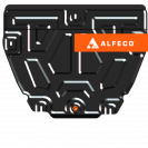 Защита  картера и КПП Range Rover Evoque 2011-2018 V-all , ALFeco, алюминий 4мм, арт. ALF3804al