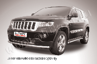 Защита переднего бампера d57 радиусная Jeep Grand Cherokee (2010-2013) , Slitkoff, арт. JGCH004