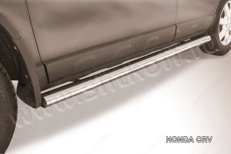 Защита порогов d76 труба Honda CR-V (2006-2009) , Slitkoff, арт. HCRV007
