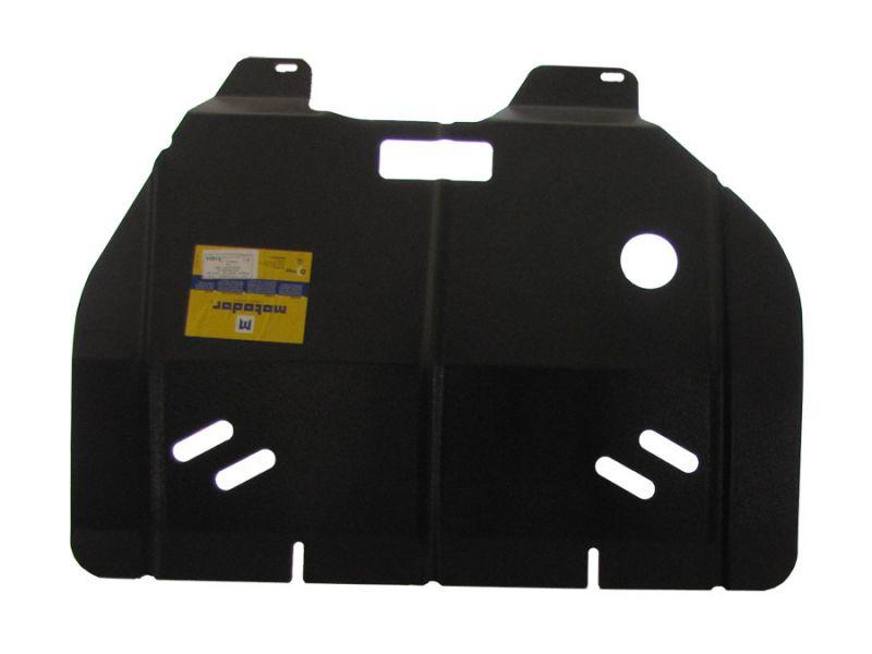 Защита двигателя, кпп стальная Motodor для Peugeot 206 1998-2009 (2 мм, сталь), 01604