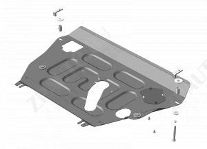 Защита двигателя, кпп стальная Motodor для Toyota RAV4 III 2005-2013 (2 мм, сталь), 02554