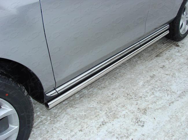 Пороги труба 60,3 мм для автомобиля Mazda CX-7 2010-2012, TCC Тюнинг MAZCX710-02